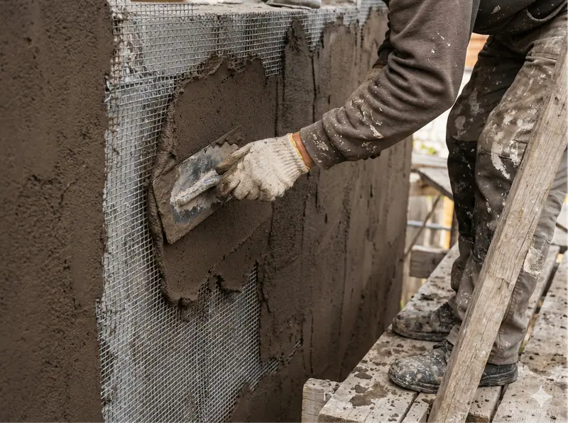 Traditional Hard-Coat Stucco