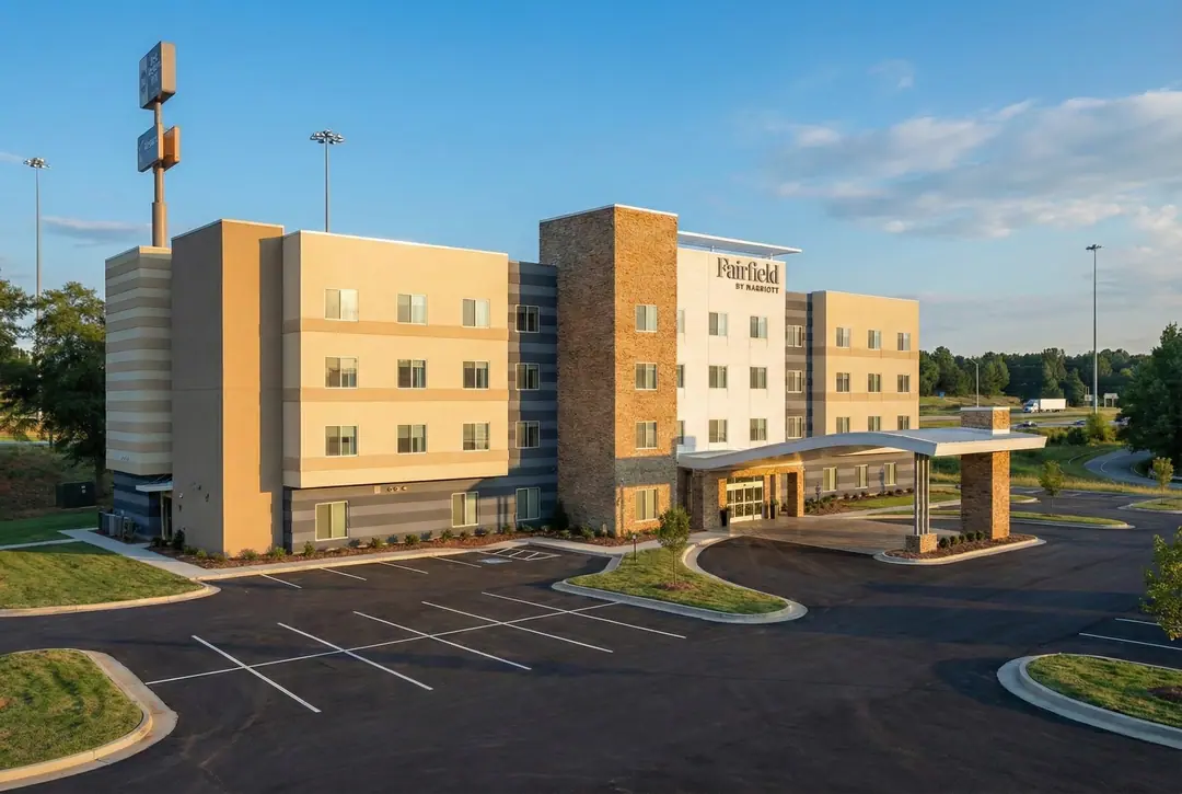 Commercial building exterior after EIFS