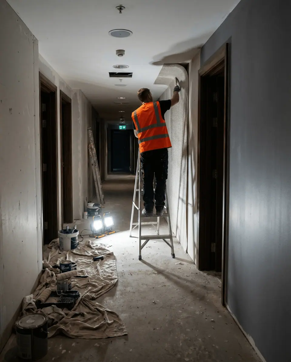 Interior finishing work